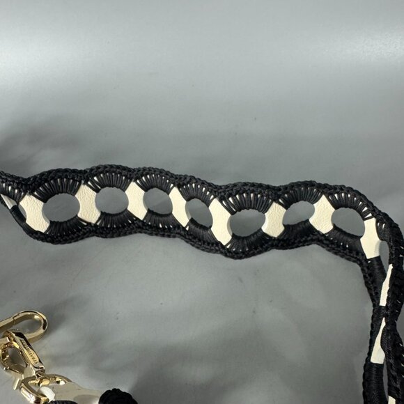 NWOT STRATHBERRY Crochet Strap In Ivy Leather with Black Thread - Picture 3 of 10